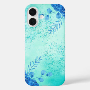 Cherry watercolor flowers iPhone 16 case