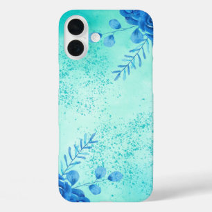 Cherry watercolor flowers iPhone 16 plus case