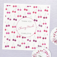 Cherry Watercolor Thank You Personalised
