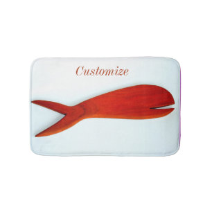 cherry wood fish Thunder_Cove Bath Mat