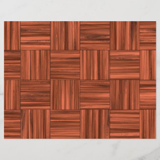 Cherry Wood Parquet Floor Pattern Flyer