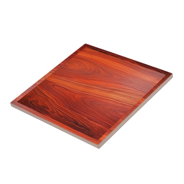 Cherry wood texture custom monoram. tile (Side)