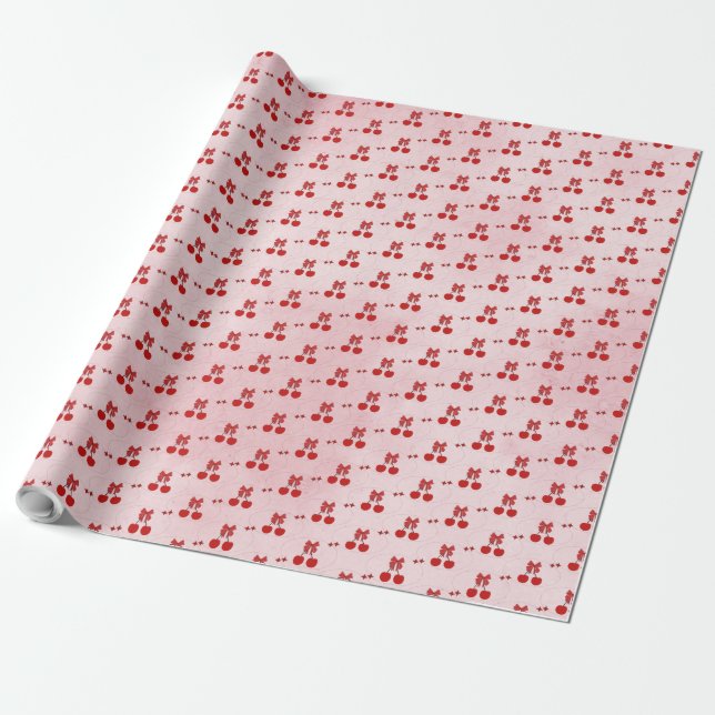 Cherry Wrapping Paper (Unrolled)