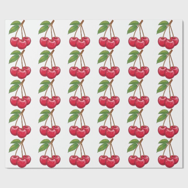 Cherry Wrapping Paper (Flat)