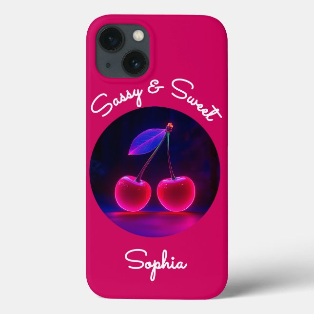 Cherrylicious Sassy  – Sweet & Bold Case-Mate iPhone Case (Back)