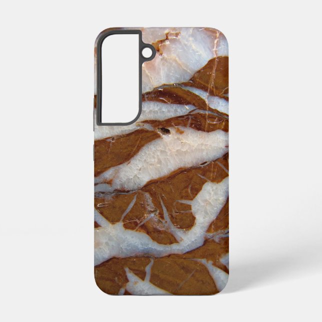 Chert and Quartz Rock Texture Samsung Galaxy S22 Case (Back)