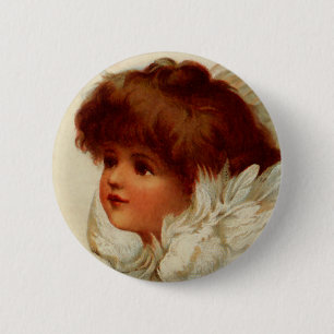 Cherub Angel Button