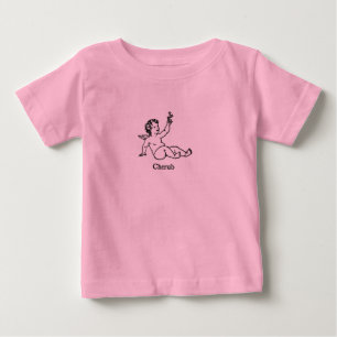 Cherub Angel with flower Baby T-Shirt