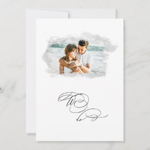 *~* Cherub Banner PHOTO AR6 RSVP + QR Wedding In Invitation