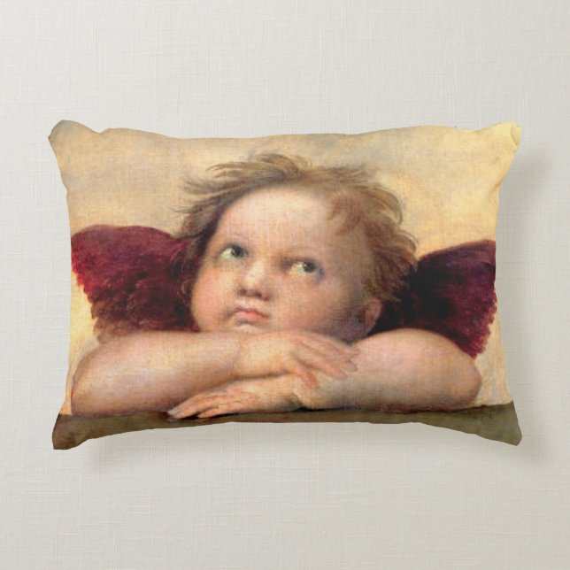 Cherub by Raphael Decorative Cushion (Front)