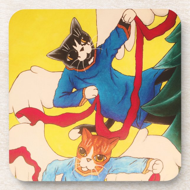 Cherub Cats Coaster (Front)