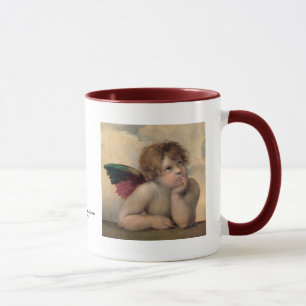 Cherub from Sistine Madonna, Raphael 1514 Mug