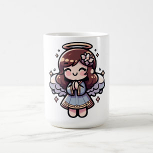 Cherubic Anime Angel - angelic, kawaii, Coffee Mug
