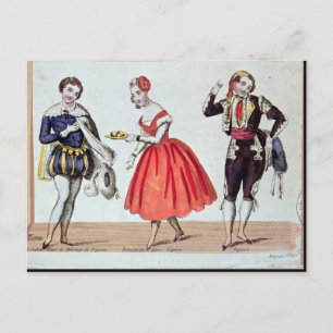 Cherubino, Fanchette and Figaro Postcard