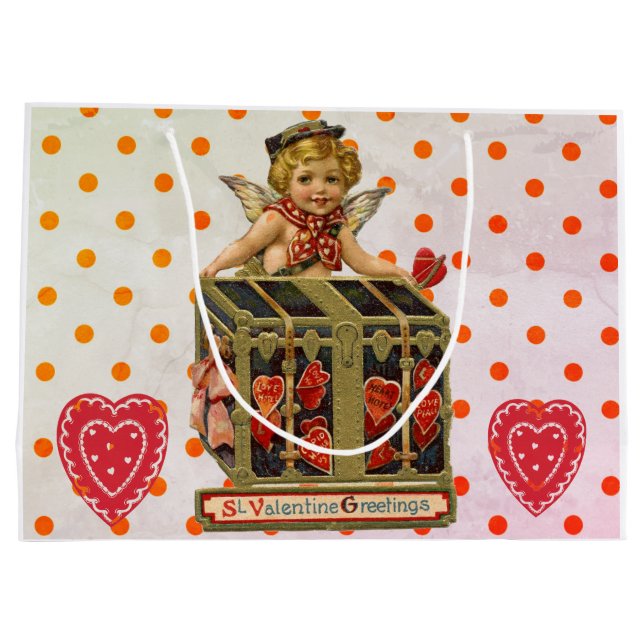 Cherubs and HEART Gift Bag (Back)