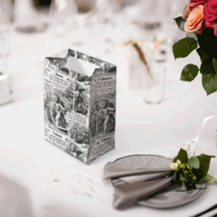 Cherubs in Love Romantic French Toile Medium Gift Bag