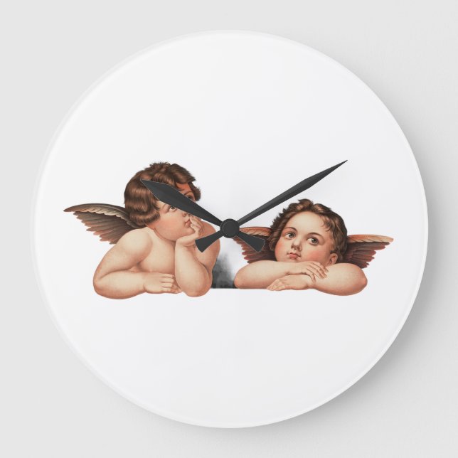 Cherubs Large Clock (Front)