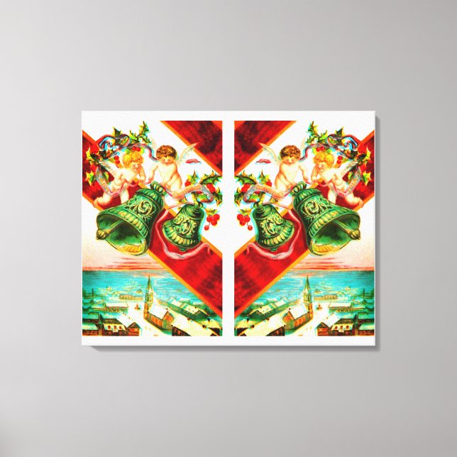 Cherubs ringing bells canvas print (Front)