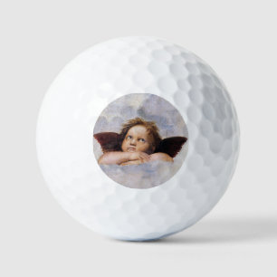Cherubs, winged Angels painting by Raffael Golf Balls