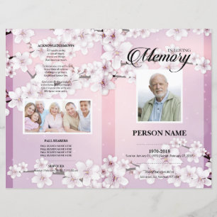 Chery Blossom Funeral Template