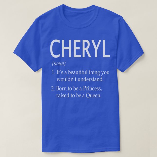 Cheryl Name Gift 45 T-Shirt (Design Front)