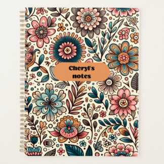 Cheryl's Notes Floral Notebook Planner