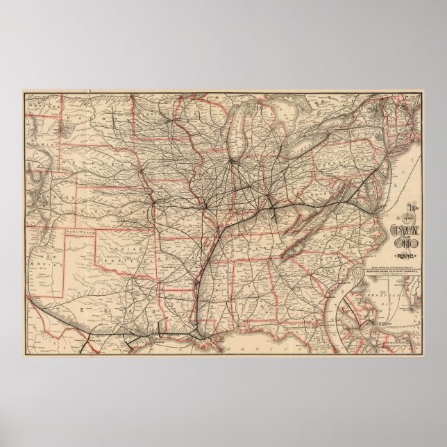 Chesapeake and Ohio Railway Poster (Front)