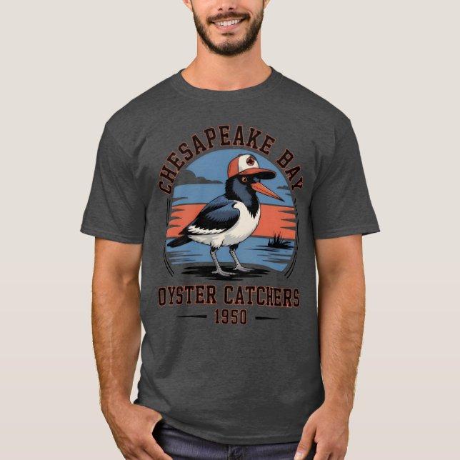 Chesapeake Bay Bird with Cap Design funny T-Shirt (Front)