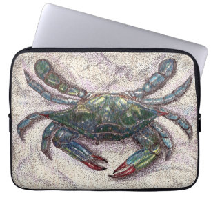 Chesapeake Bay Blue Crab Neoprene Laptop Sleeve