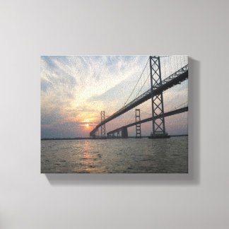 Chesapeake Bay Bridge Sunset canvas Print