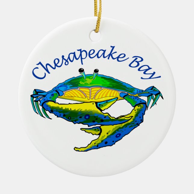 Chesapeake Bay Ceramic Tree Decoration (Front)