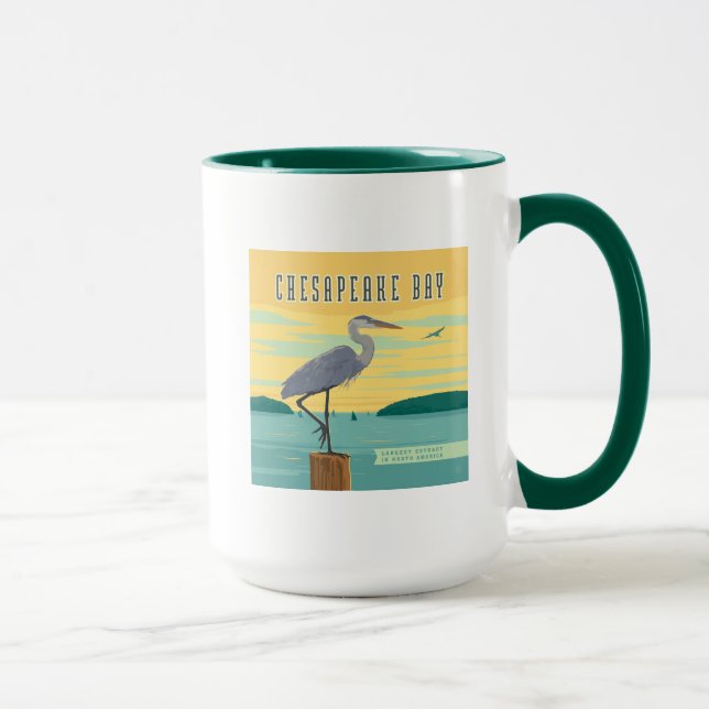 Chesapeake Bay Largest Estuary In North America Mug (Right)