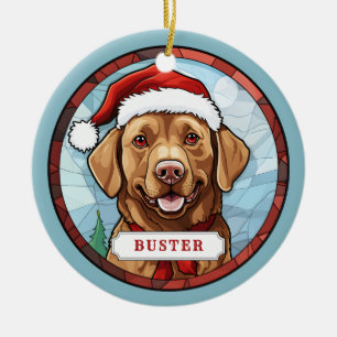 Chesapeake Bay Retriever Ceramic Circle Ornament