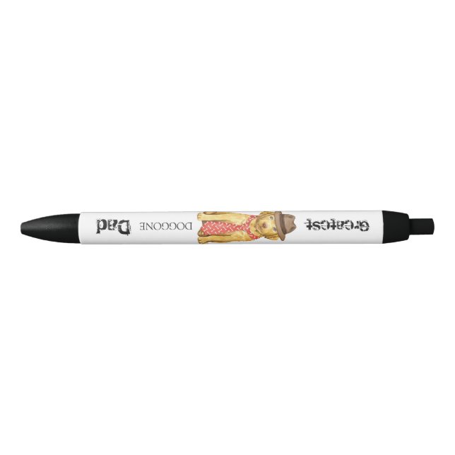Chesapeake Bay Retriever Dad Black Ink Pen (Front)