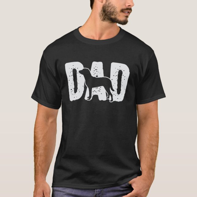 Chesapeake Bay Retriever Dad Father Silhouette Dog T-Shirt (Front)