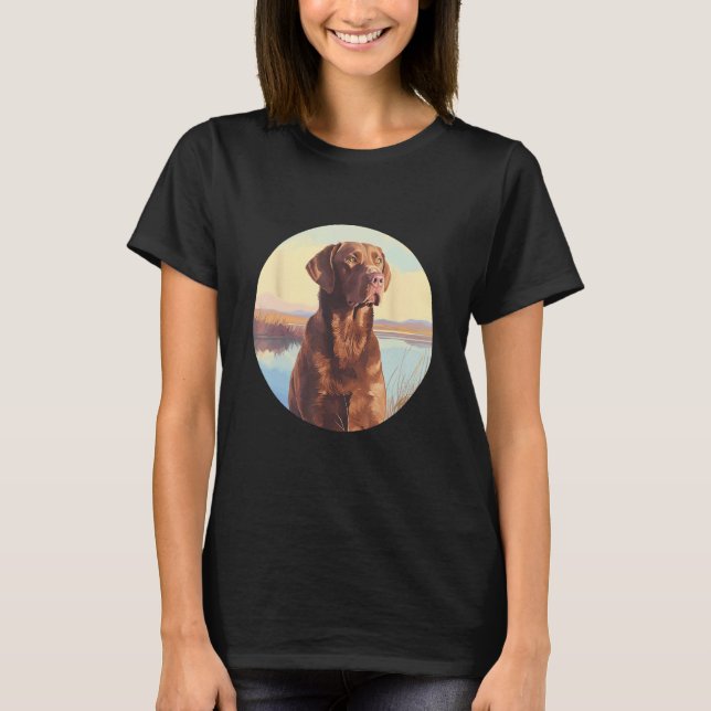 Chesapeake Bay Retriever Dog Cute Dog Breed T-Shirt (Front)