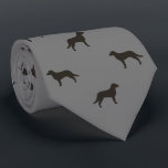 Chesapeake Bay Retriever Dog Silhouettes Pattern Tie<br><div class="desc">This original Chesapeake Bay Retrievers pattern neck tie makes a great gift for dog dads! Available in a variety of colours, this cool tie makes a statement for anyone who loves a Chessie. An awesome gift for the guy who wears a tie for business, or for special events like holiday...</div>