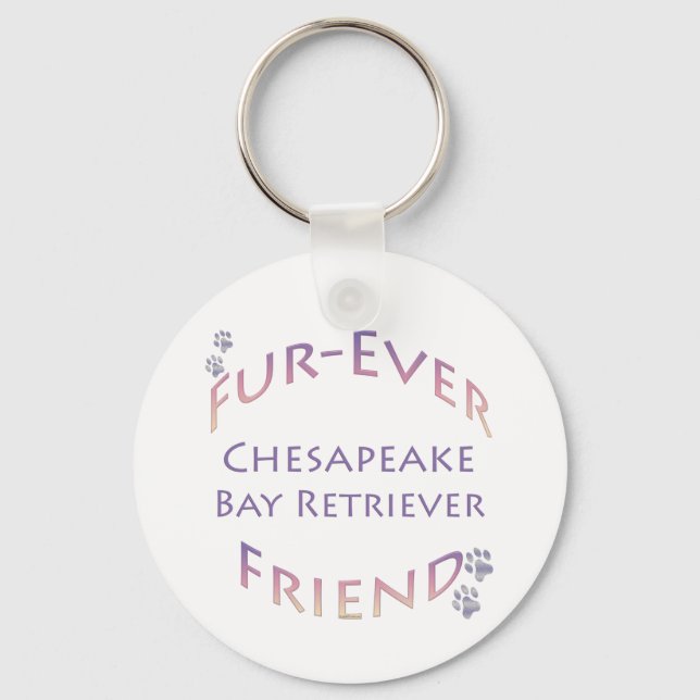 Chesapeake Bay Retriever Furever Key Ring (Front)