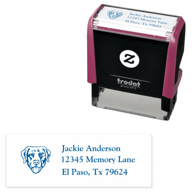 CHESAPEAKE BAY RETRIEVER Image Name address Self-inking Stamp (In Situ)