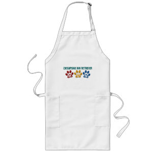 CHESAPEAKE BAY RETRIEVER Mum Paw Print 1 Long Apron