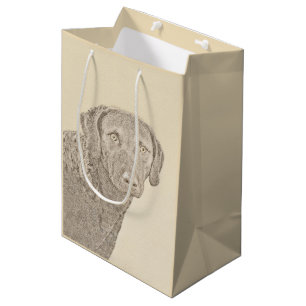 Chesapeake Bay Retriever Painting Original Dog Art Medium Gift Bag