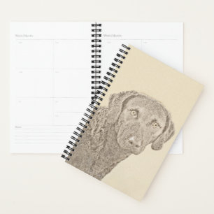 Chesapeake Bay Retriever Painting Original Dog Art Planner