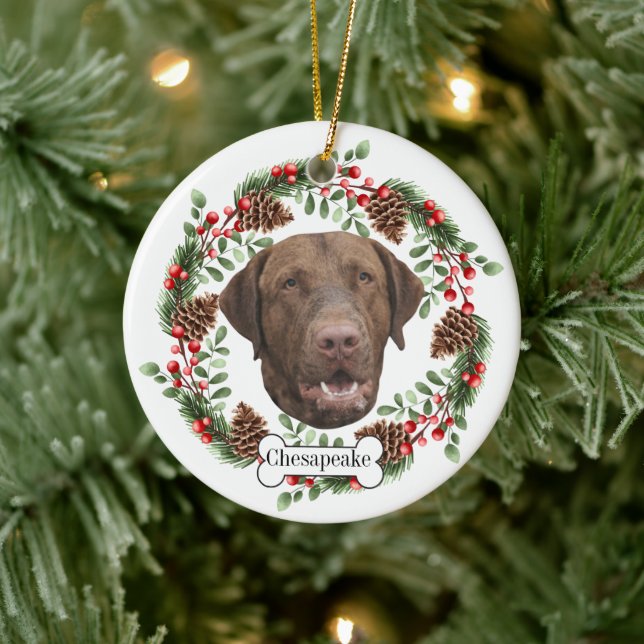 Chesapeake Bay Retriever Personalised Pet Ornament (Tree)