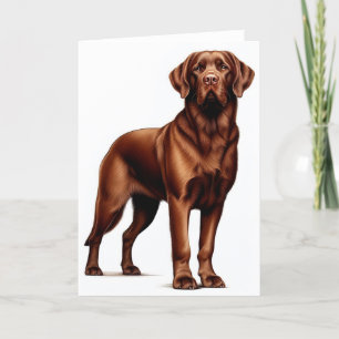 Chesapeake Bay Retriever Puppy Holiday Card