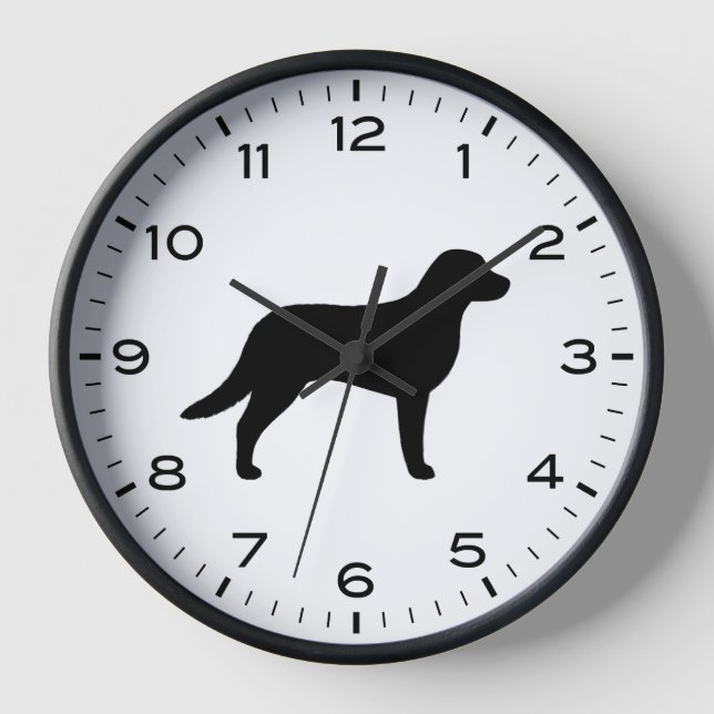 Chesapeake Bay Retriever Silhouette Chessie Clock (Front)