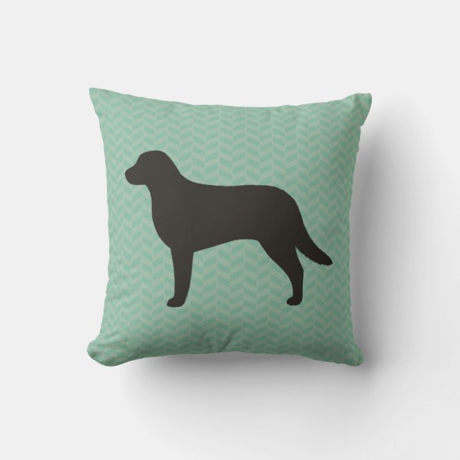 Chesapeake Bay Retriever Silhouette Cushion (Front)