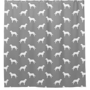 Chesapeake Bay Retriever Silhouettes Pattern Shower Curtain