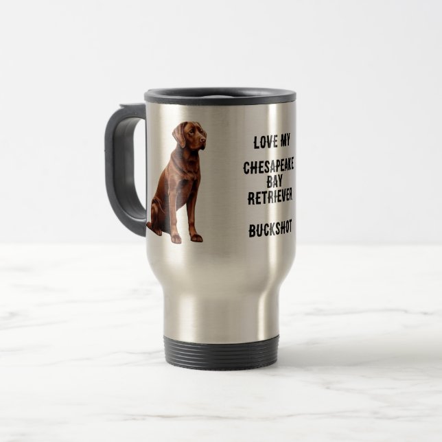 Chesapeake Bay Retriever Travel Mug (Front Left)