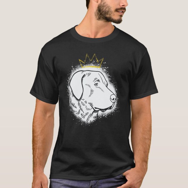 Chesapeake Bay Retriever with Crown T-Shirt (Front)
