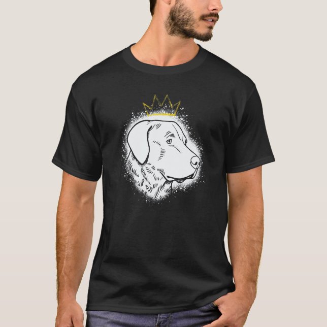 Chesapeake Bay Retriever with Crown T-Shirt (Front)